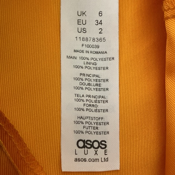 ASOS Luxe | NWT Gorgeous Tangerine Cocktail Dress - Picture 12 of 12